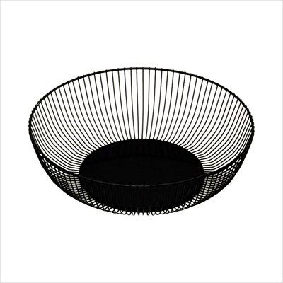 Brotkorb rund 27cm schwarz_seite